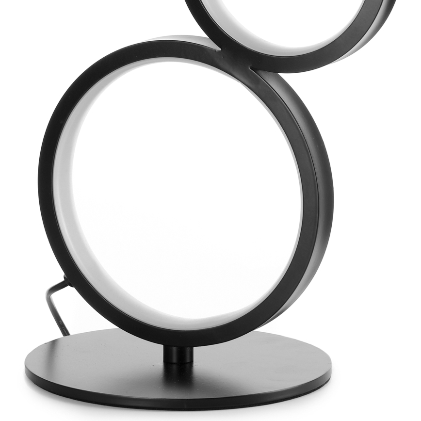 ONLI - Lampada da tavolo LED RINGS LED/17W/230V 4000K nera