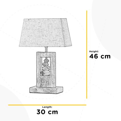 ONLI - Lampada da tavolo MIRIEL 1xE27/22W/230V