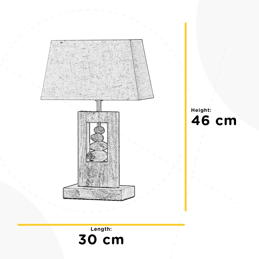 ONLI - Lampada da tavolo MIRIEL 1xE27/22W/230V
