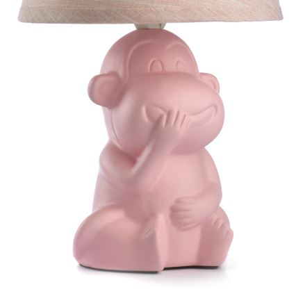 ONLI - Lampada da tavolo MONKEY 1xE14/6W/230V rosa