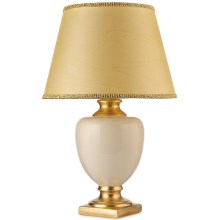 ONLI - Lampada da tavolo MOZART 1xE27/22W/230V beige/oro 75 cm