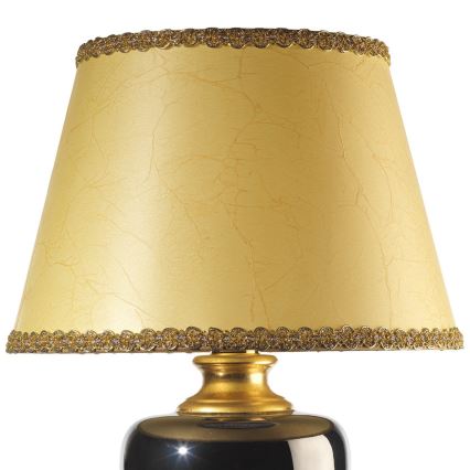ONLI - Lampada da tavolo MOZART 1xE27/22W/230V nero/oro 67 cm