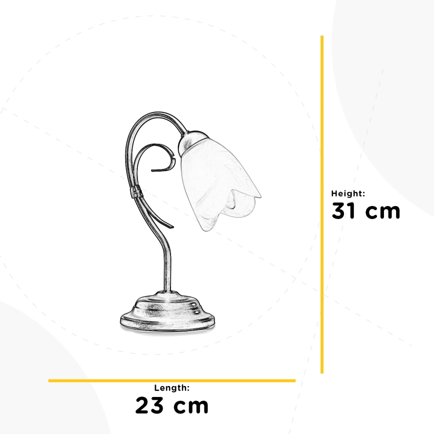 ONLI - Lampada da tavolo ODINO 1xE14/6W/230V 30 cm