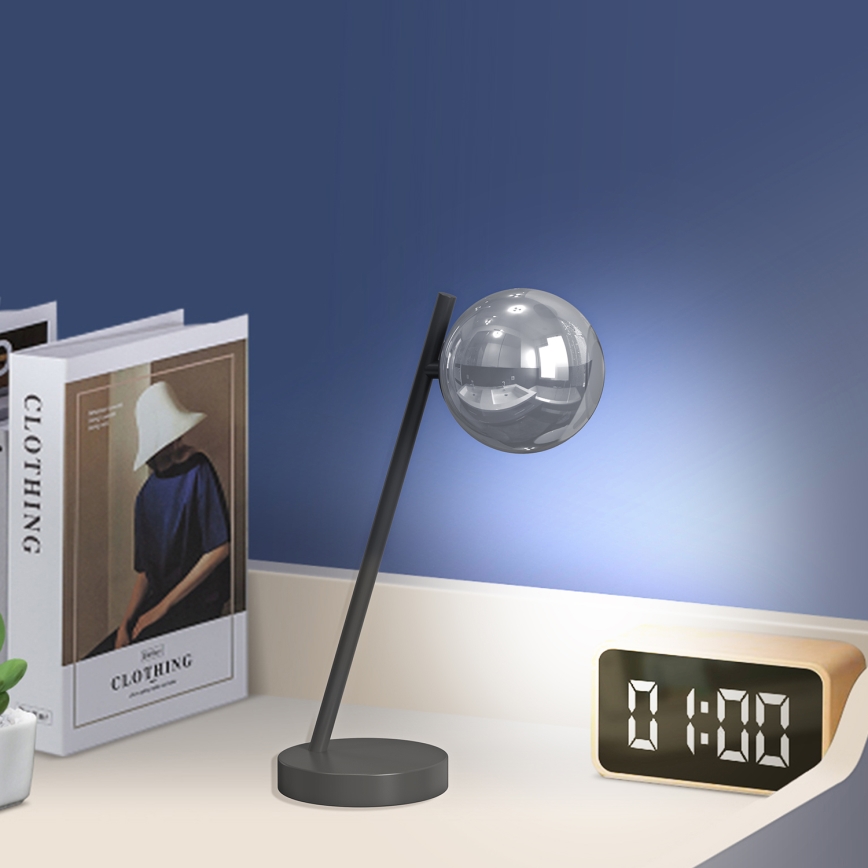 ONLI - Lampada da tavolo PALOMA 1xG9/10W/230V 38,5 cm nero/fumé