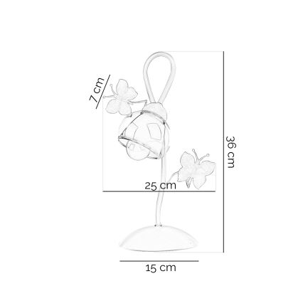 ONLI - Lampada da tavolo per bambini BUTTERFLY 1xE14/6W/230V