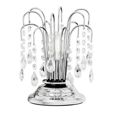 ONLI - Lampada da tavolo PIOGGIA 1xE14/6W/230V diametro 16 cm cromo lucido