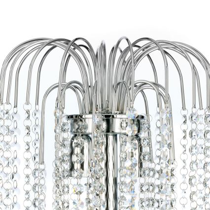 ONLI - Lampada da tavolo PIOGGIA 2xE14/6W/230V 50 cm cromo lucido
