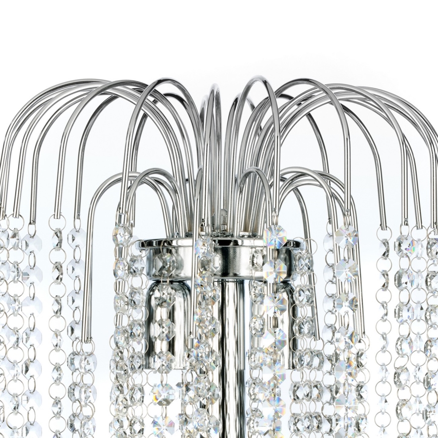 ONLI - Lampada da tavolo PIOGGIA 2xE14/6W/230V 50 cm cromo lucido