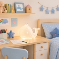 ONLI - Lampada da tavolo PORCELLANA 1xE14/6W/230V 16,2 cm balena