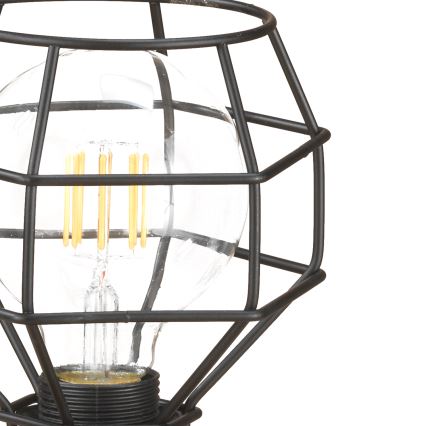 ONLI - Lampada da tavolo RAGNO 1xE27/15W/230V 23 cm nero/marrone