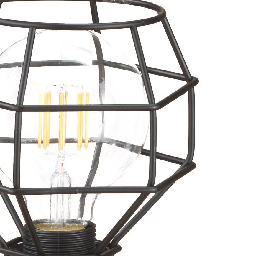 ONLI - Lampada da tavolo RAGNO 1xE27/15W/230V 23 cm nero/marrone