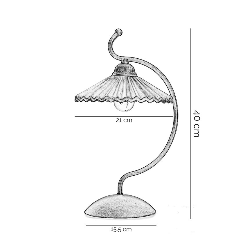 ONLI - Lampada da tavolo ROSINA 1xE14/6W/230V bronzo