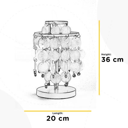 ONLI - Lampada da tavolo RUBEN 2xE14/6W/230V