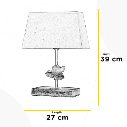 ONLI - Lampada da tavolo SEREGON 1xE27/22W/230V