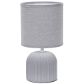ONLI - Lampada da tavolo SHELLY 1xE27/22W/230V grigio 28 cm