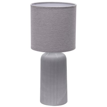 ONLI - Lampada da tavolo SHELLY 1xE27/22W/230V grigio 45 cm