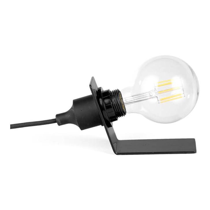 ONLI - Lampada da tavolo WIRE 1xE27/15W/230V 10 cm nero