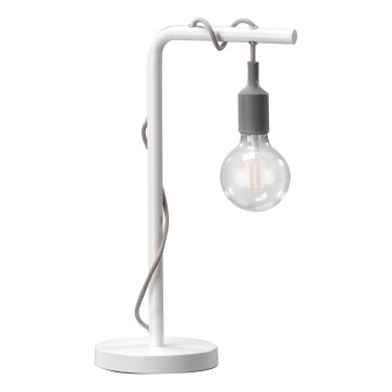 ONLI - Lampada da tavolo WIRE 1xE27/15W/230V 50 cm grigio/bianco