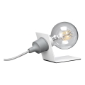 ONLI - Lampada da tavolo WIRE 1xE27/15W/230V 9 cm grigio/bianco