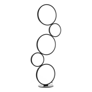 ONLI - Lampada da terra LED RINGS LED/58W/230V 4000K nera