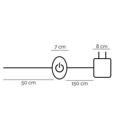 ONLI - Lampada LED da terra TWIST LED/24W/230V 4000K nero