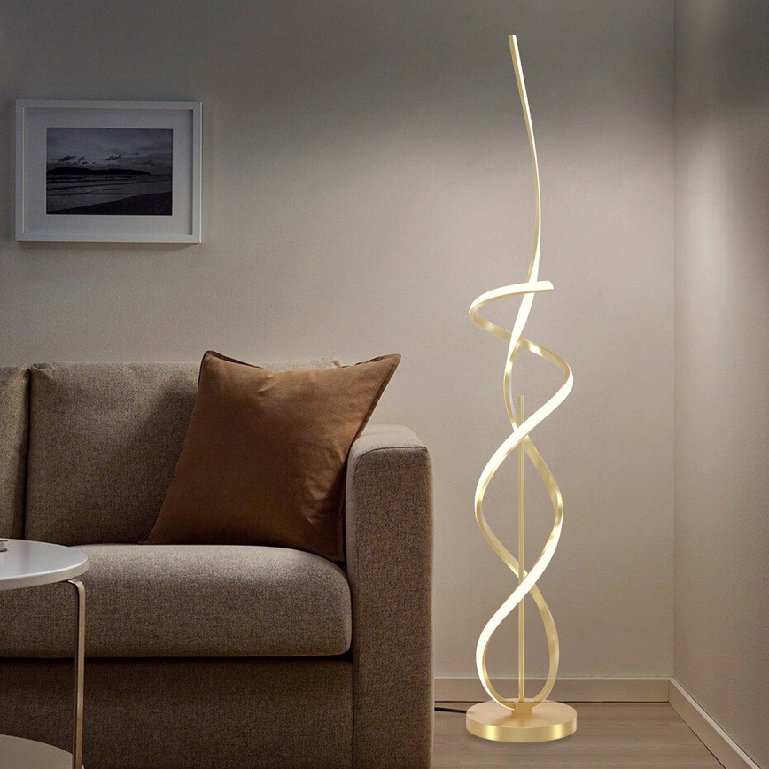 ONLI - Lampada LED da terra TWIST LED/31W/230V 4000K oro