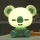 ONLI - Lampada notturna dimmerabile a LED per bambini PUPPIES LED/3W/230V 20 cm koala/verde