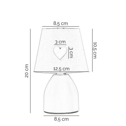 ONLI - Lampada per bambini TITTA 1xE14/6W/230V bianca