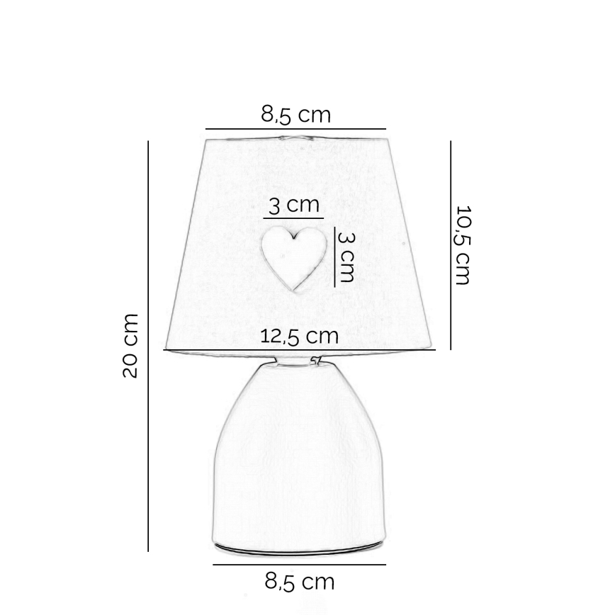 ONLI - Lampada per bambini TITTA 1xE14/6W/230V bianca