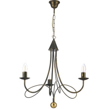 ONLI - Lampadario a catena MILVIA 3xE14/6W/230V bronzo