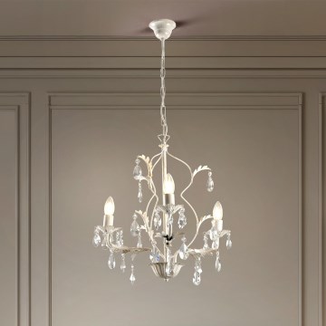 ONLI - Lampadario a catena TERESA 3xE14/6W/230V bianco