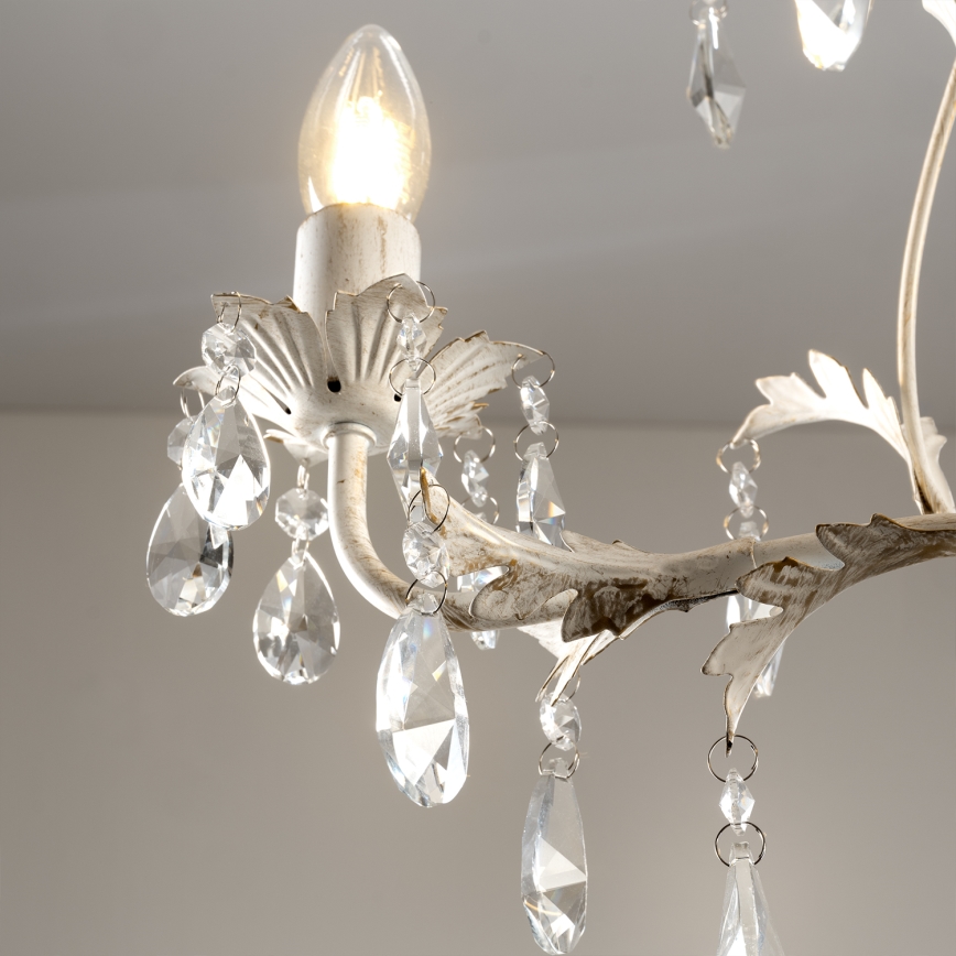 ONLI - Lampadario a catena TERESA 3xE14/6W/230V bianco