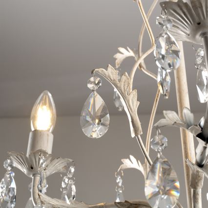 ONLI - Lampadario a catena TERESA 3xE14/6W/230V bianco