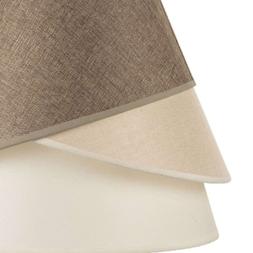 ONLI - Lampadario a cavo POLLON 1xE27/15W/230V marrone/crema/beige