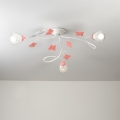 ONLI - Lampadario a plafone per bambini BUTTERFLY 3xE14/6W/230V