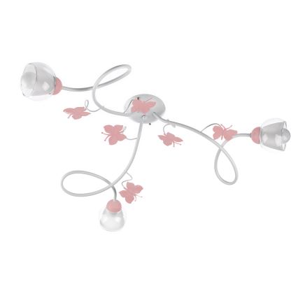 ONLI - Lampadario a plafone per bambini BUTTERFLY 3xE14/6W/230V