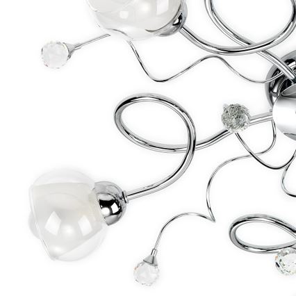 ONLI - Lampadario a plafone WENDY 5xE14/6W/230V cromo lucido