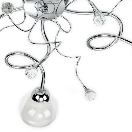 ONLI - Lampadario a plafone WENDY 5xE14/6W/230V cromo lucido