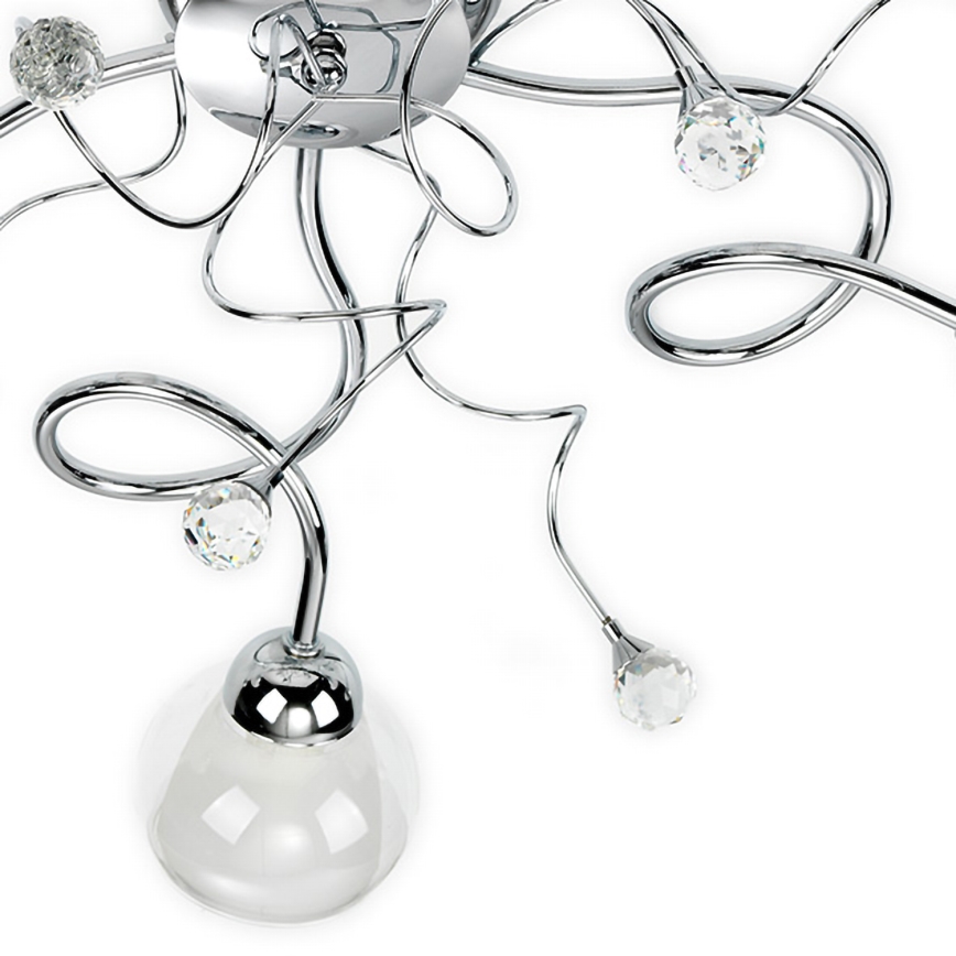 ONLI - Lampadario a plafone WENDY 5xE14/6W/230V cromo lucido