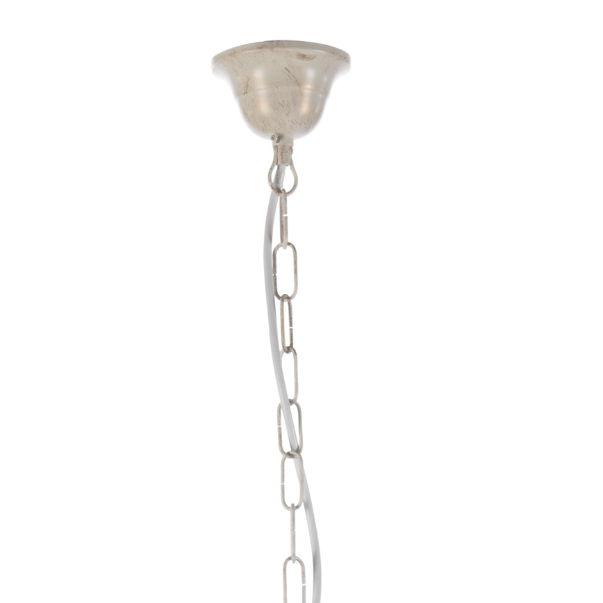 ONLI - Lampadario a sospensione con catena CANDELA 5xE14/6W/230V bianco