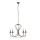 ONLI - Lampadario a sospensione con catena CANDELA 5xE14/6W/230V bronzo