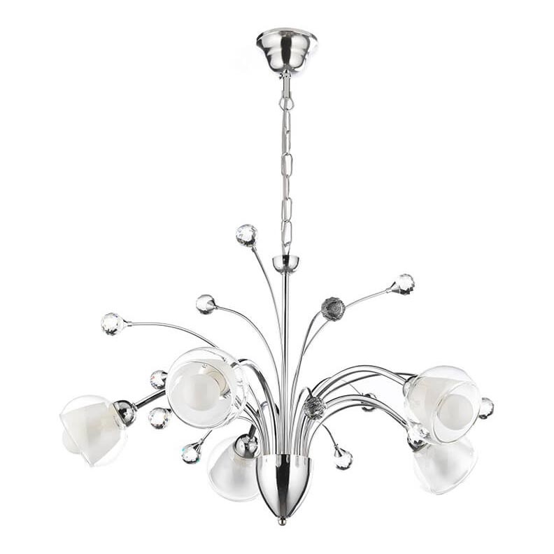ONLI - Lampadario a sospensione con catena DIAMANTE 5xE14/6W/230V