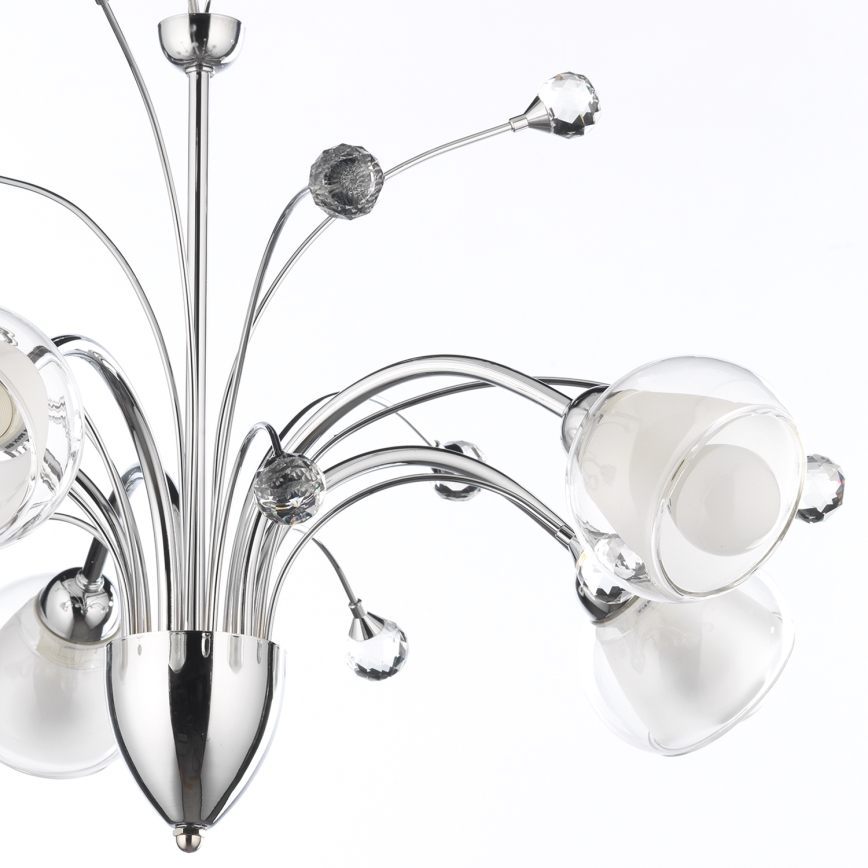 ONLI - Lampadario a sospensione con catena DIAMANTE 5xE14/6W/230V