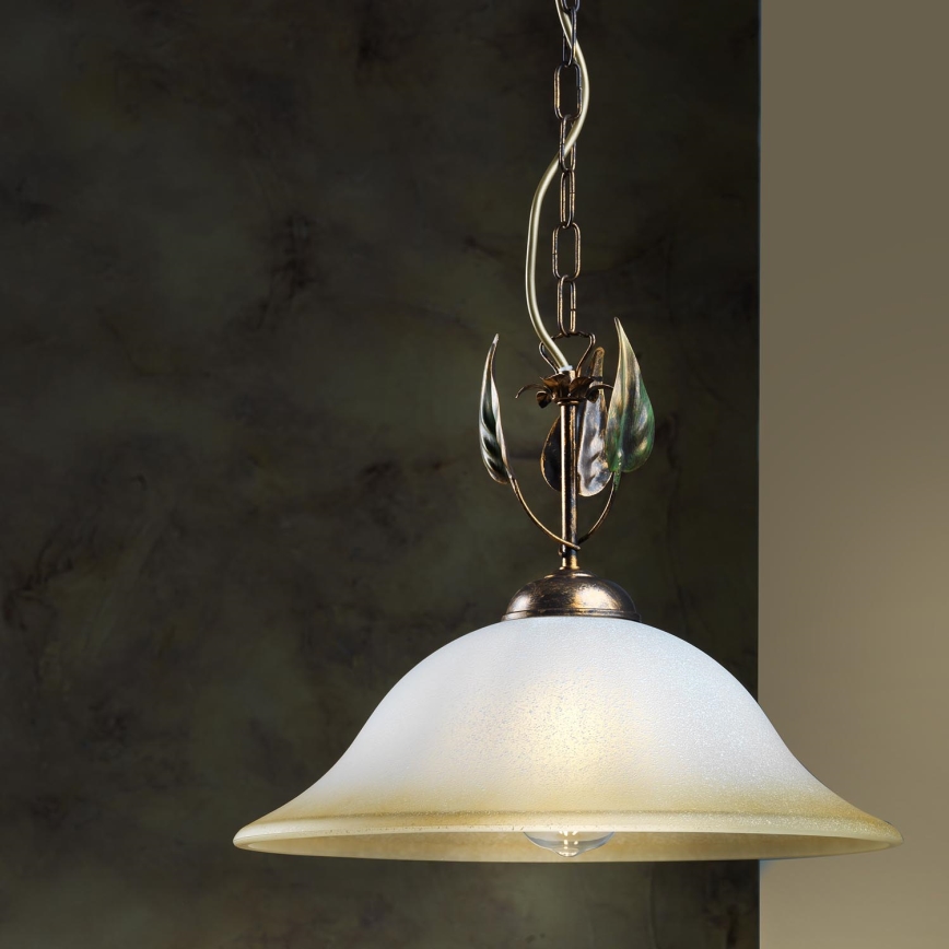 ONLI - Lampadario a sospensione con catena MIRA 1xE27/22W/230V diametro 40 cm