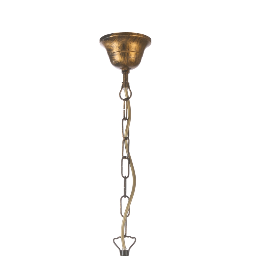 ONLI - Lampadario a sospensione con catena POMPEI 5xE14/6W/230V bronzo