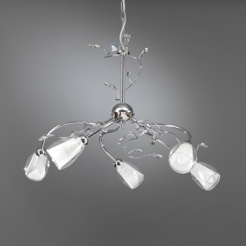 ONLI - Lampadario a sospensione con catena SHARON 5xE14/6W/230V
