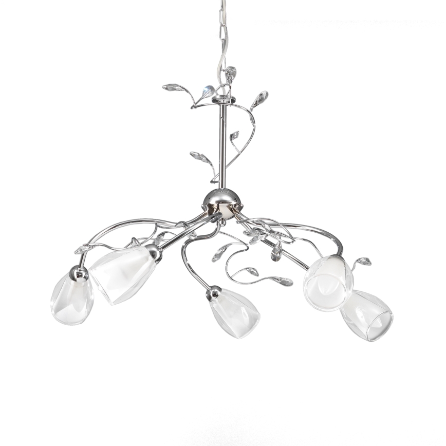 ONLI - Lampadario a sospensione con catena SHARON 5xE14/6W/230V