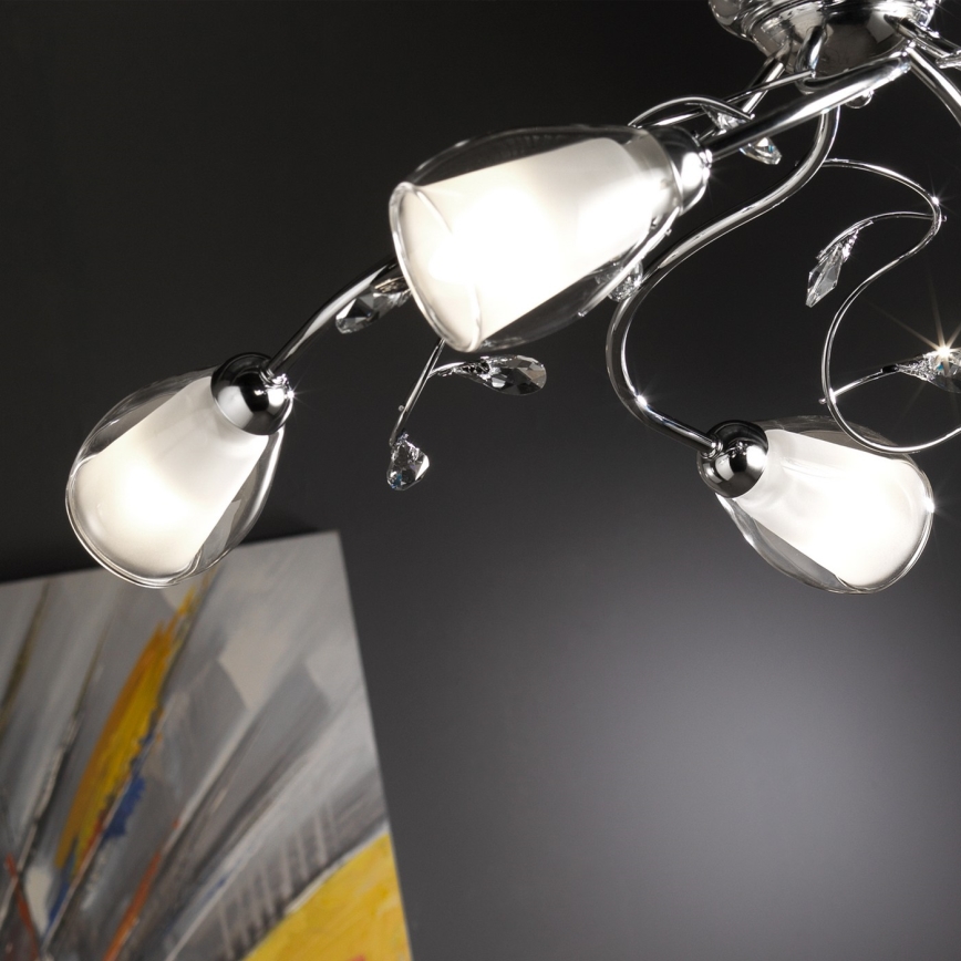 ONLI - Lampadario a sospensione con catena SHARON 5xE14/6W/230V