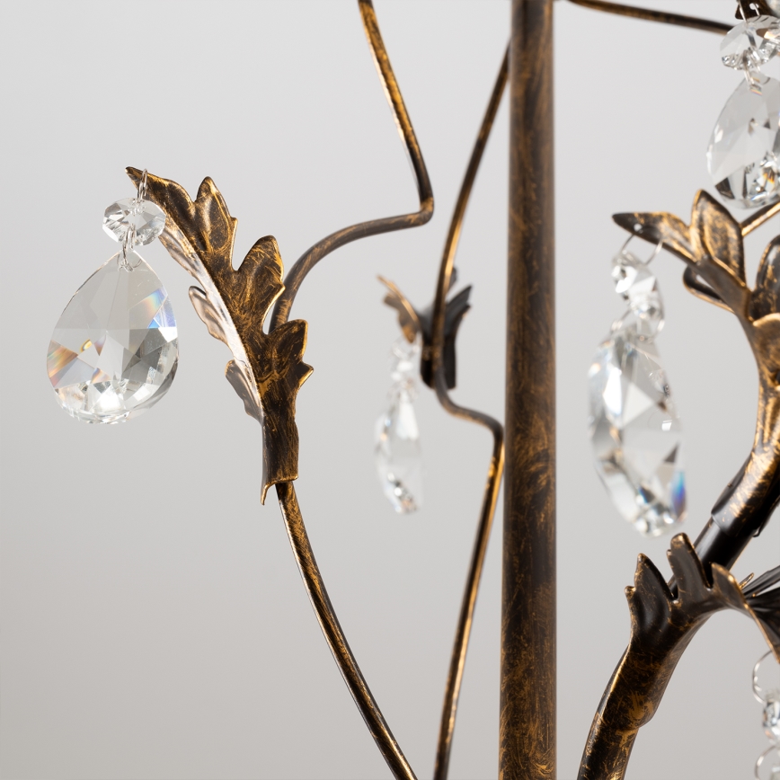 ONLI - Lampadario a sospensione con catena TERESA 3xE14/6W/230V bronzo