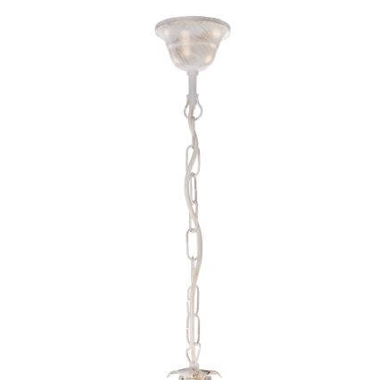 ONLI - Lampadario a sospensione con catena TERESA 5xE14/6W/230V bianco